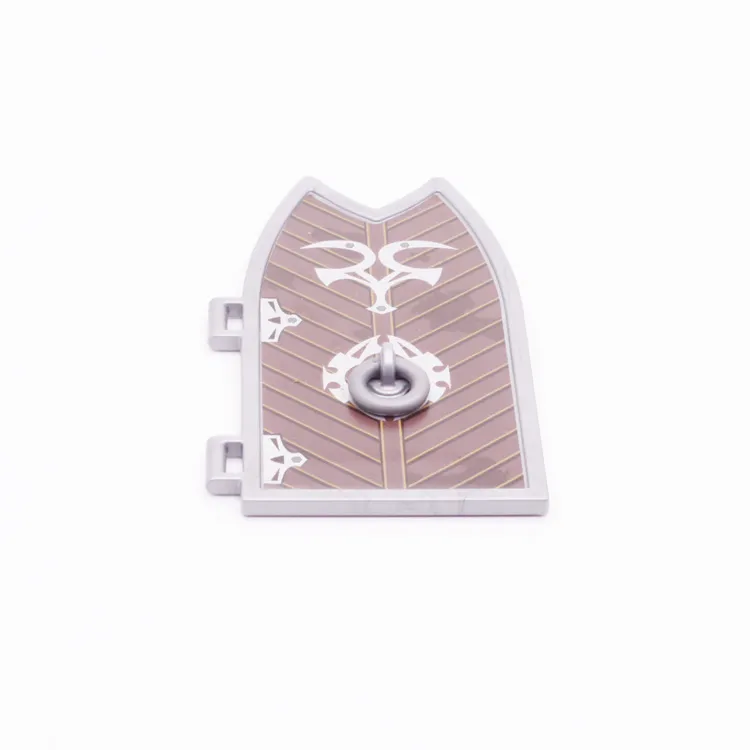 Spare part Playmobil 30204072 Wooden door With sticker(s) - Grey
