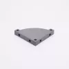 Spare part Playmobil 30219850 Base plate 90x90mm With steps - Grey (Dark)