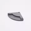 Spare part Playmobil 30219850 Base plate 90x90mm With steps - Grey (Dark)