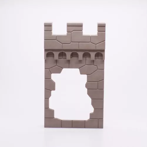 Playmobil 30217502 Kasteelmuur Met opening - Grijs