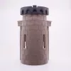 Onderdeel Playmobil 30227603-30227613-30802692 Ronde toren - Grijs