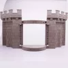 Onderdeel Playmobil 30227663 Kasteelmuur Ingang - Grijs