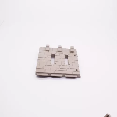 Playmobil 30518350-21 Kasteelmuur 2 smalle gleuven 1 van 3 - Grijs
