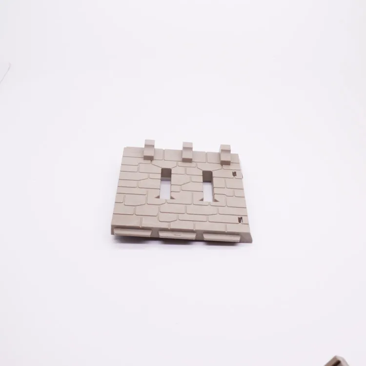 Spare part Playmobil 30518350-21 Castle wall 2 narrow slots 1 of 3 - Grey