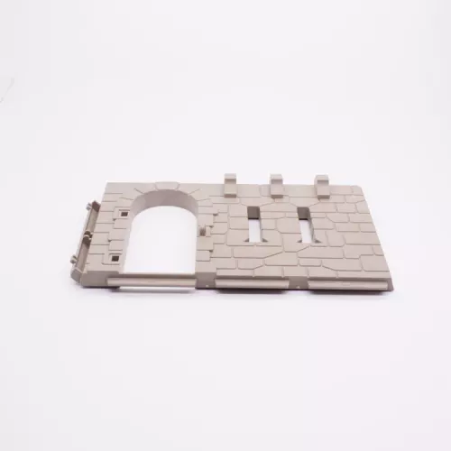 Playmobil 30518350-31 Kasteelmuur Deuropening en 2 smalle gleuven 1 van 3 - Grijs