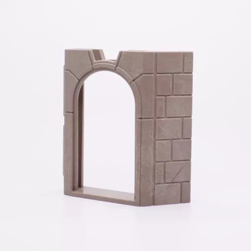 Playmobil 30604162-11 Kasteelmuur Doorgang 1 van 2 - Grijs