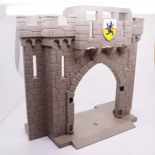 Playmobil 30663442-11 Kasteelmuur ingang - Grijs