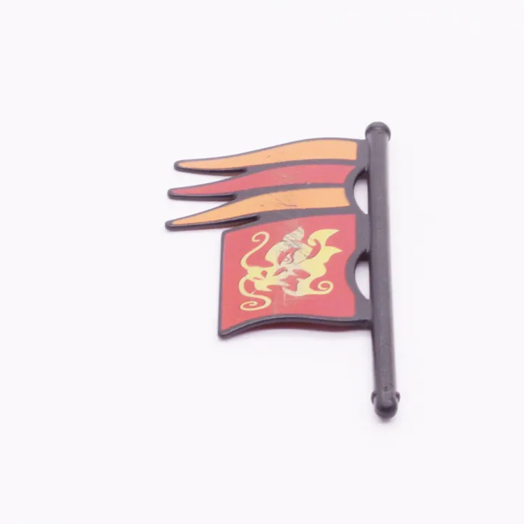 Spare part Playmobil 30646293 Flag With scratches With print(s) - Black