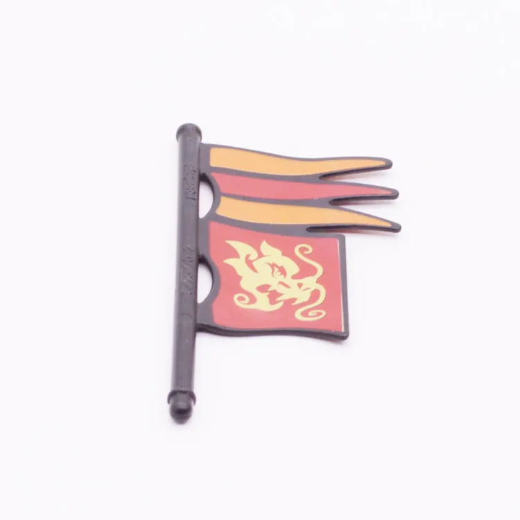 Spare part Playmobil 30646293 Flag With scratches With print(s) - Black