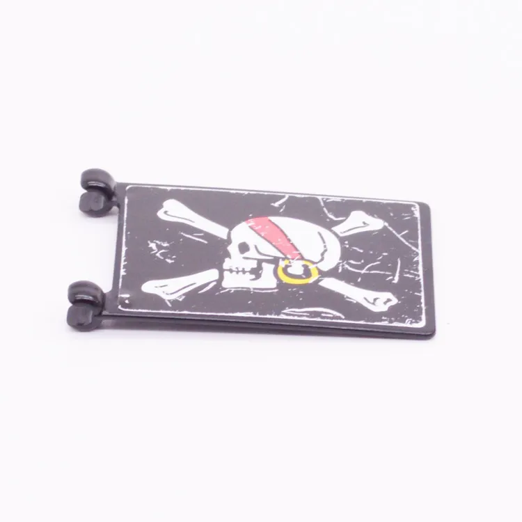 Onderdeel Playmobil p3750b Vlag Met sticker(s) - Zwart