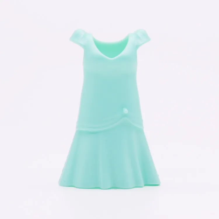 Ersatzteil Playmobil 30050752-30050762 Kleid lang Komplett - Grun (Hell)