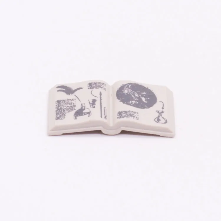 Spare part Playmobil 30643645 Book open With print(s) - Grey