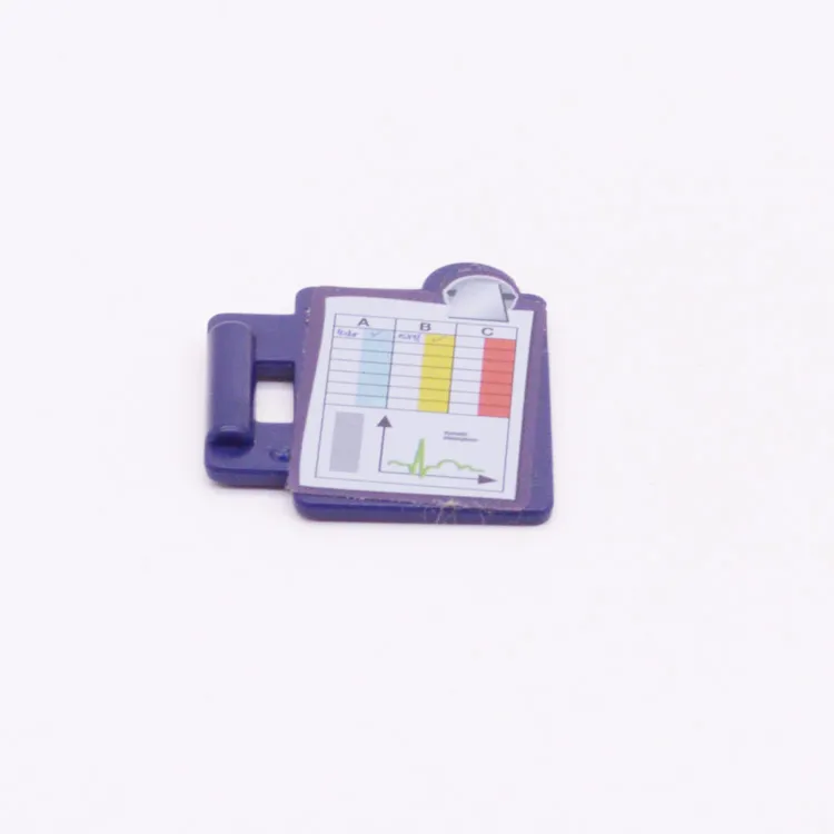 Onderdeel Playmobil 30030393 Klembord Met sticker(s) - Blauw