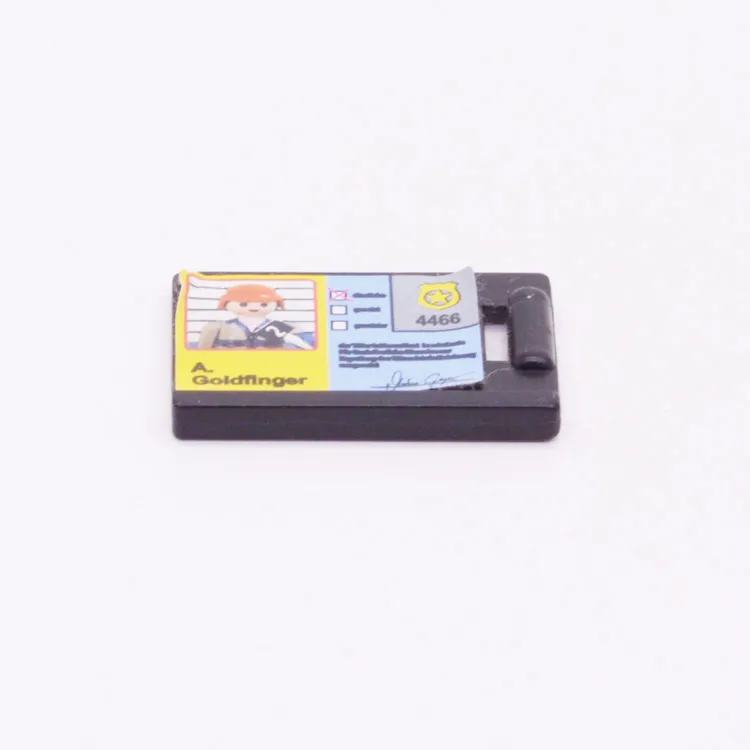 Onderdeel Playmobil 30034930 Klembord Met sticker(s) - Zwart