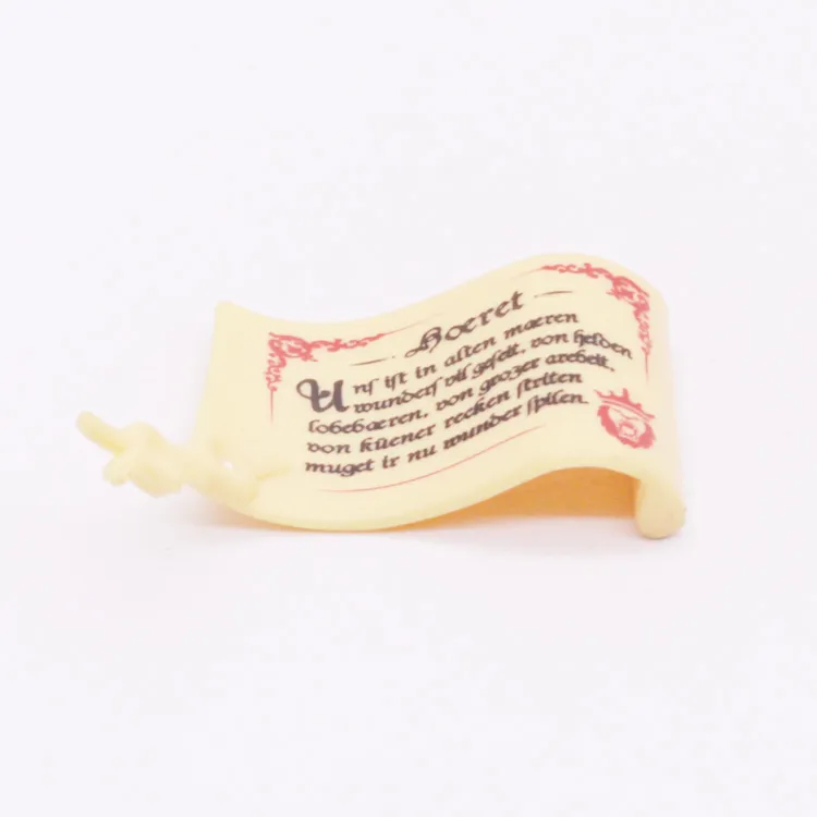 Onderdeel Playmobil 30635914 Schrift rol Met print(s) - Beige