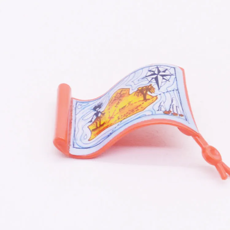 Onderdeel Playmobil p3550d Schrift rol Met sticker(s) - Rood