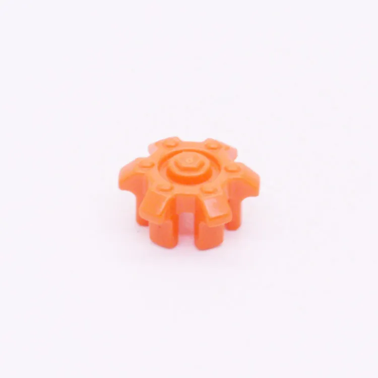 Spare part Playmobil 30245480 Wheel cover 6-sp - Orange