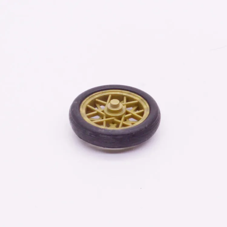 Spare part Playmobil 30090030 Rim with tire D28x6mm - Gold