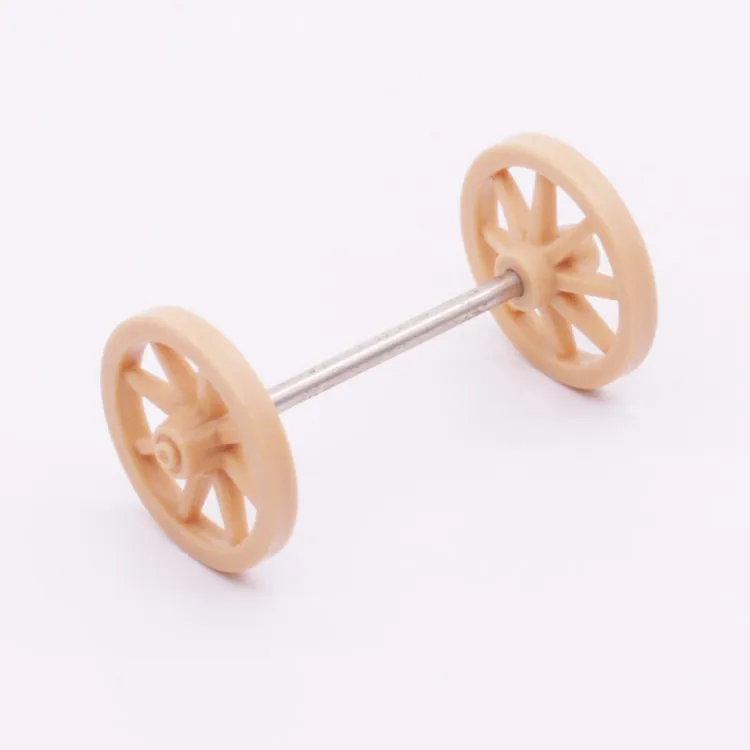 Spare part Playmobil 30658920 Axle with wheels D25 x l45mm - Beige