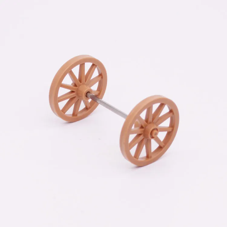 Ersatzteil Playmobil 30666273 Achsenräder Schiebewagen - Braun