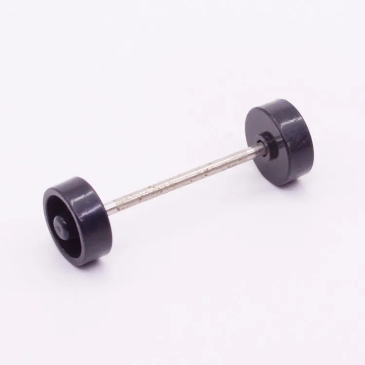 Spare part Playmobil 30666280 Axle with wheels - Black