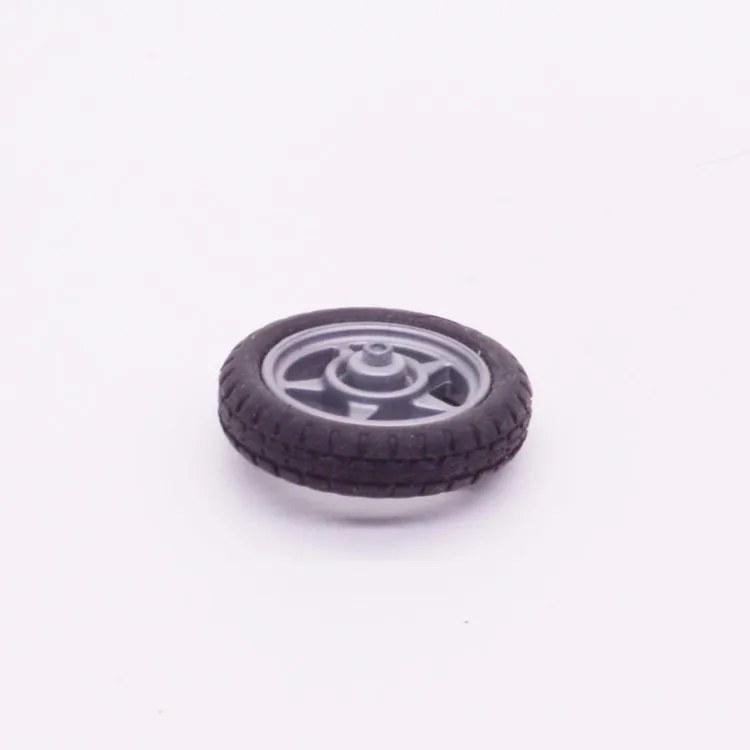 Spare part Playmobil 30821210-30204830 Rim with tire D30x6mm - Grey