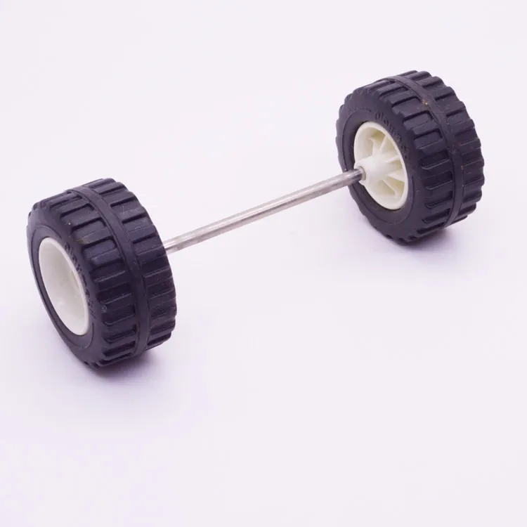 Spare part Playmobil 30822590 Axle with wheels D50 x l132mm - Black