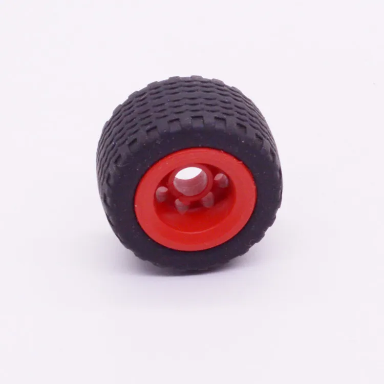 Spare part Playmobil 30823290 Rim with tire D34x18mm - Red