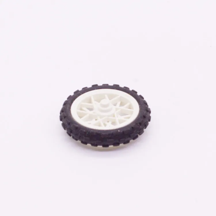 Spare part Playmobil 30823720-30821190 Rim with tire D30x5mm - White