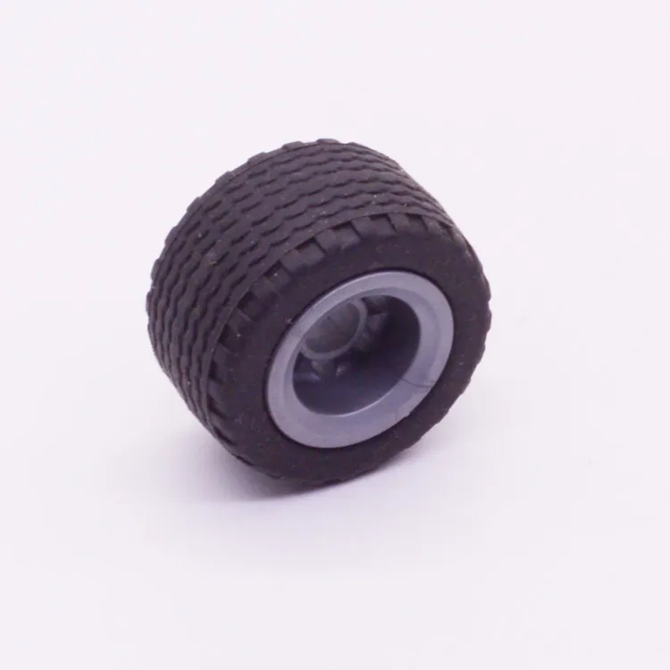 Spare part Playmobil 30824420 Rim with tire Jeep 4x4  d34x18mm - Grey