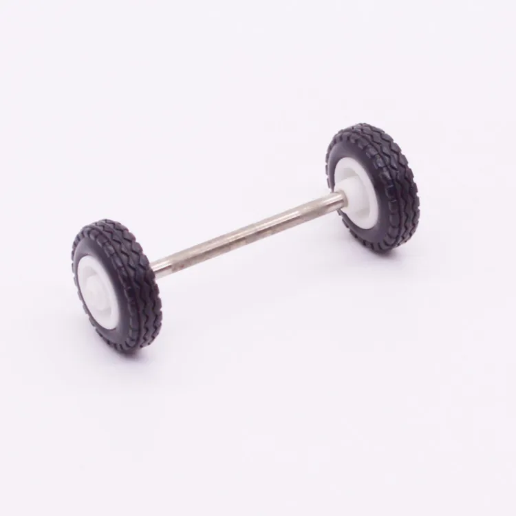 Spare part Playmobil 30828322-30666453 Axle with wheels D20 x l50mm - Black